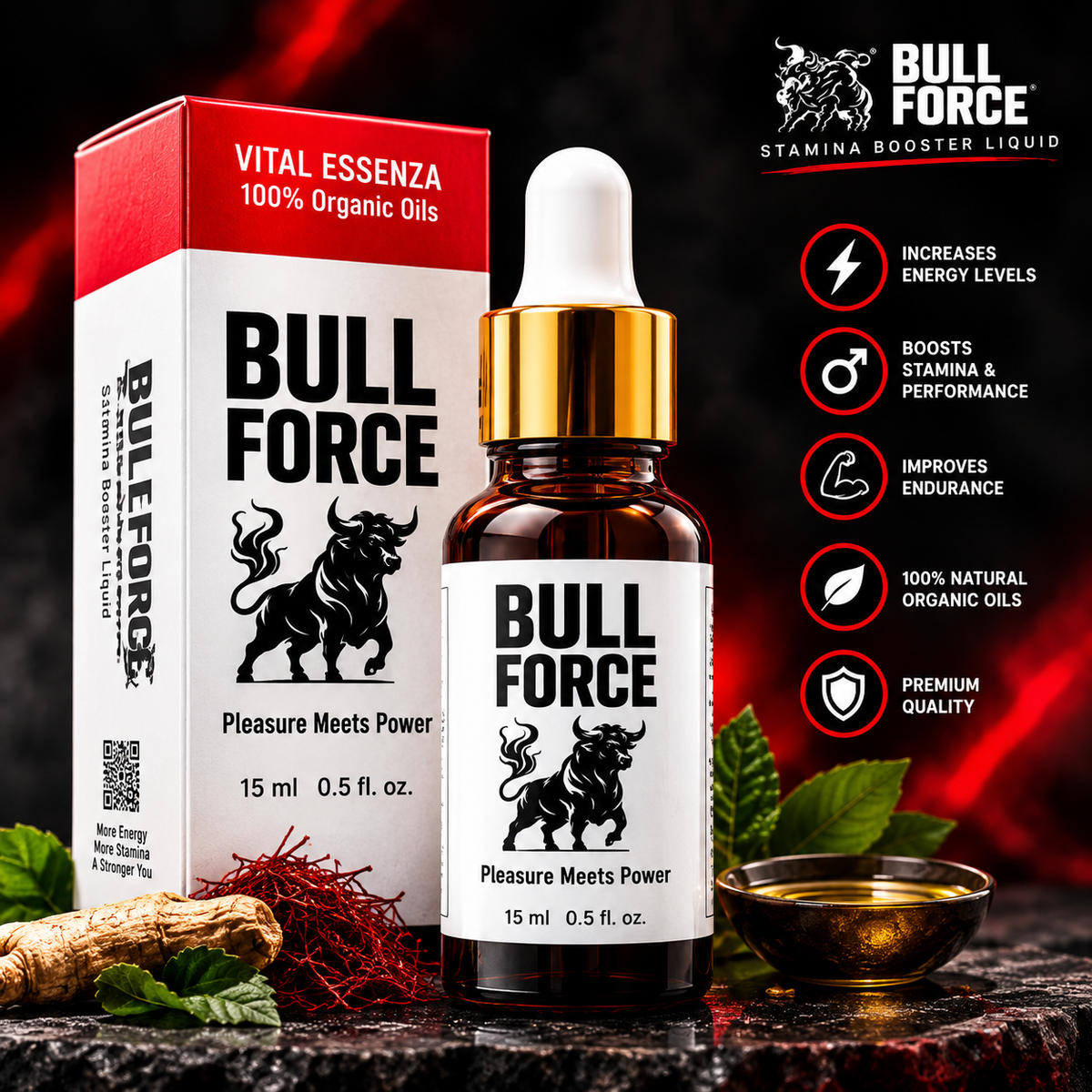 Bull Force – Stamina Booster Liquid | 15ml